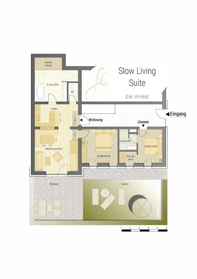 Slow Living Suite - Ferienwohnung Mit Privater Sauna & Garten ฟิสส์ ภายนอก รูปภาพ